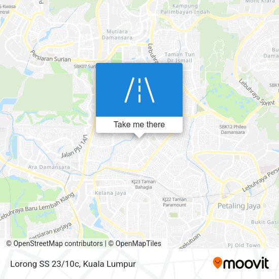 Lorong SS 23/10c map