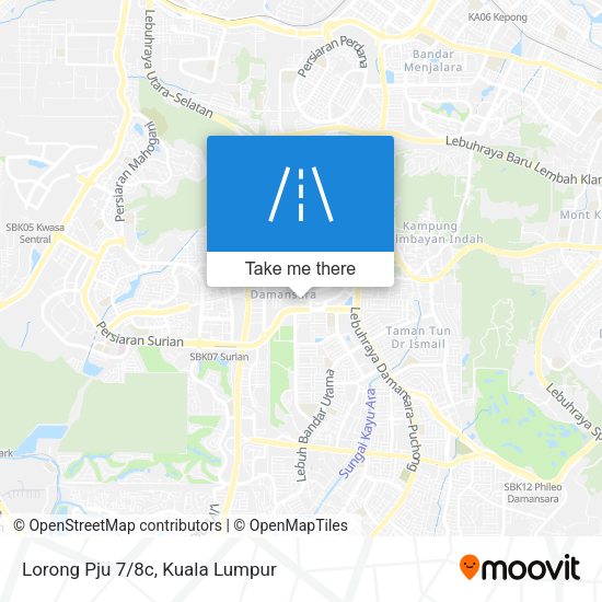 Peta Lorong Pju 7/8c