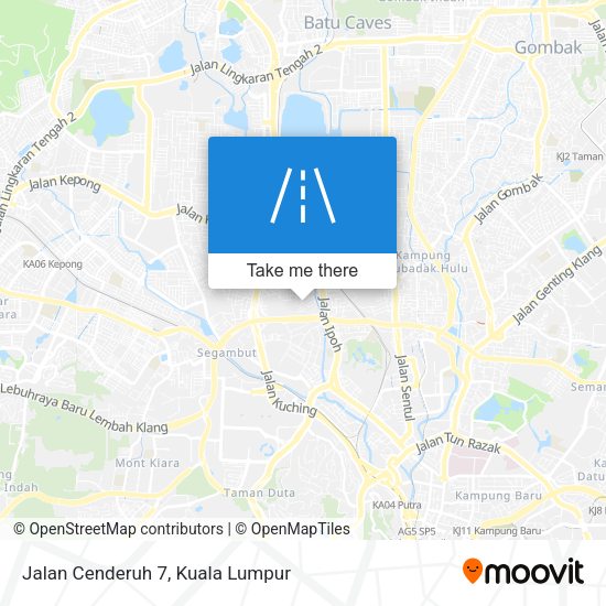 Peta Jalan Cenderuh 7