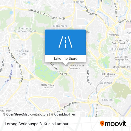 Lorong Setiapuspa 3 map