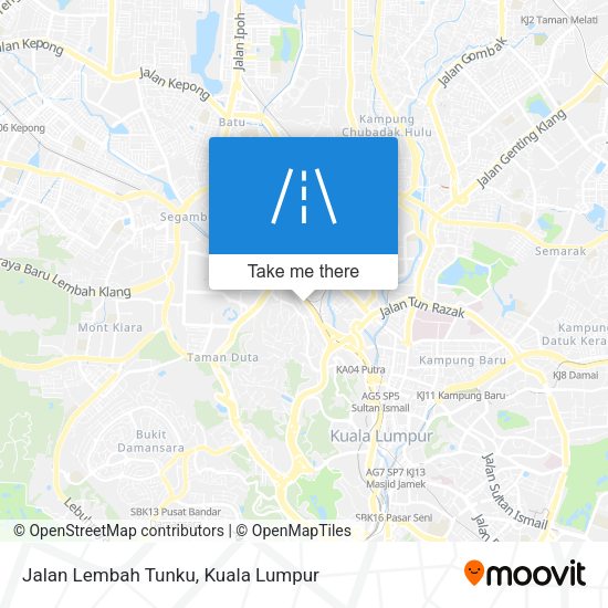 Peta Jalan Lembah Tunku