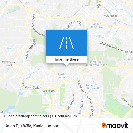 Peta Jalan Pju 8/5d
