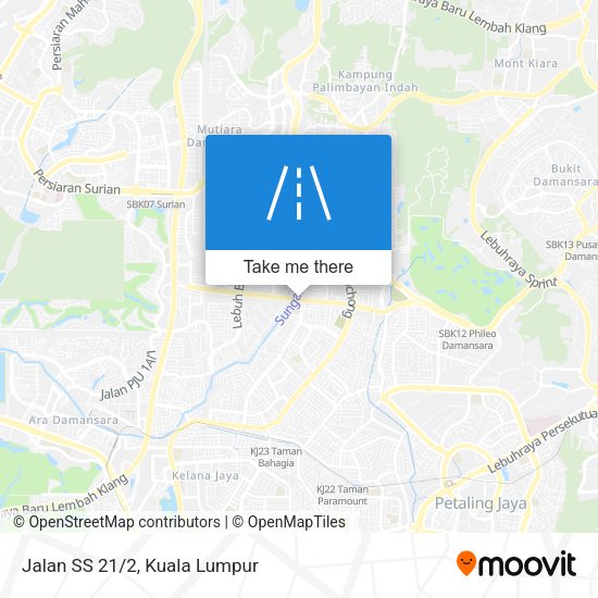 Jalan SS 21/2 map