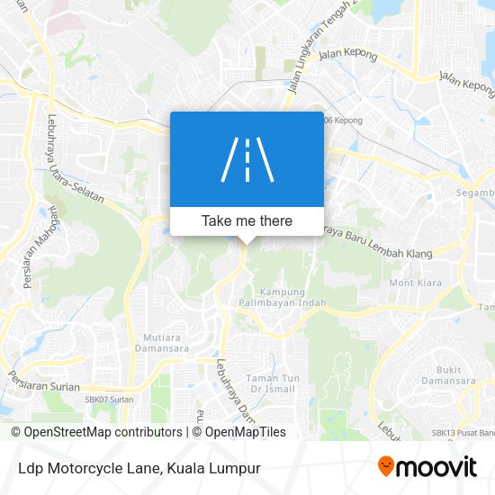 Ldp Motorcycle Lane map