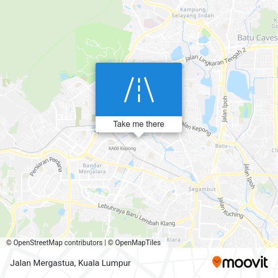 Jalan Mergastua map