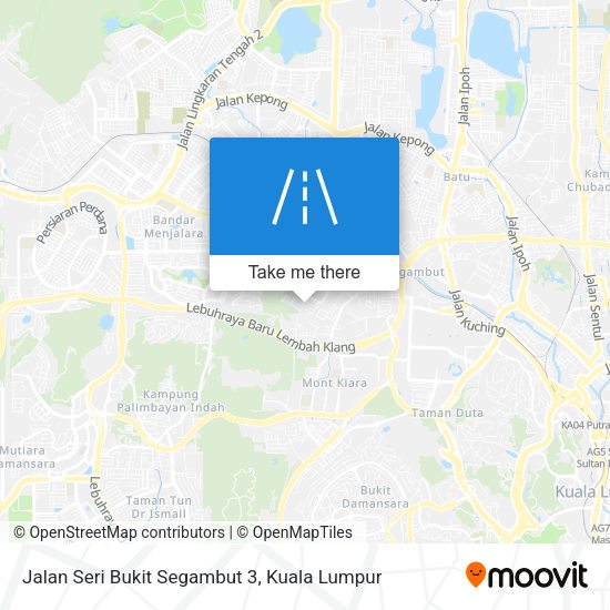 Peta Jalan Seri Bukit Segambut 3