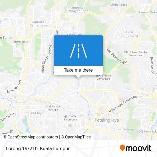 Peta Lorong 19/21b