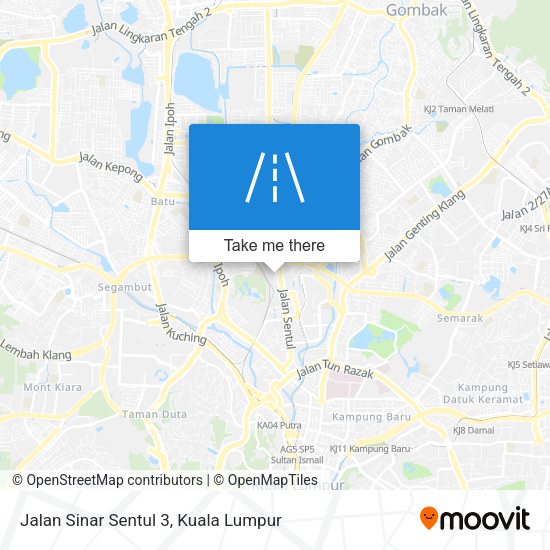 Peta Jalan Sinar Sentul 3