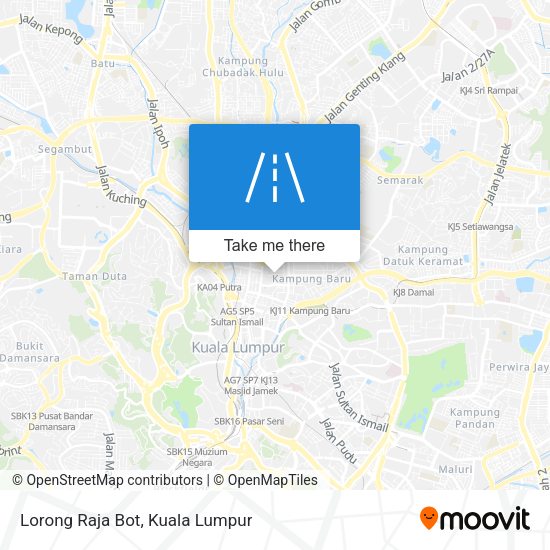 Lorong Raja Bot map