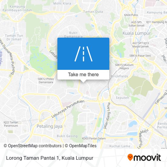 Lorong Taman Pantai 1 map