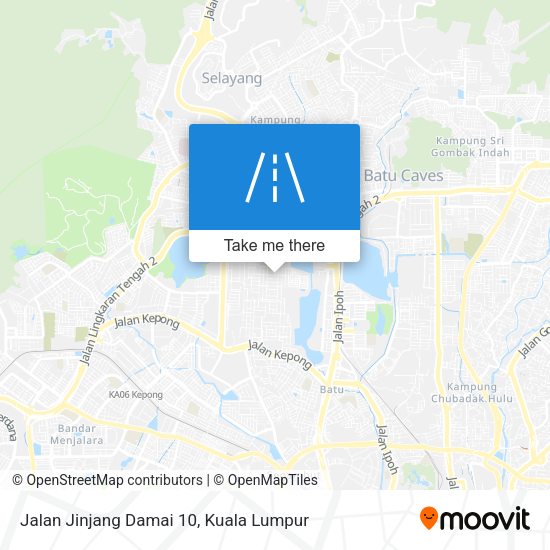 Peta Jalan Jinjang Damai 10