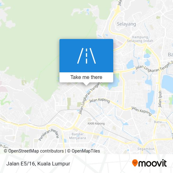 Jalan E5/16 map