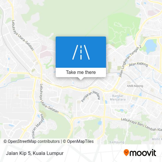 Peta Jalan Kip 5