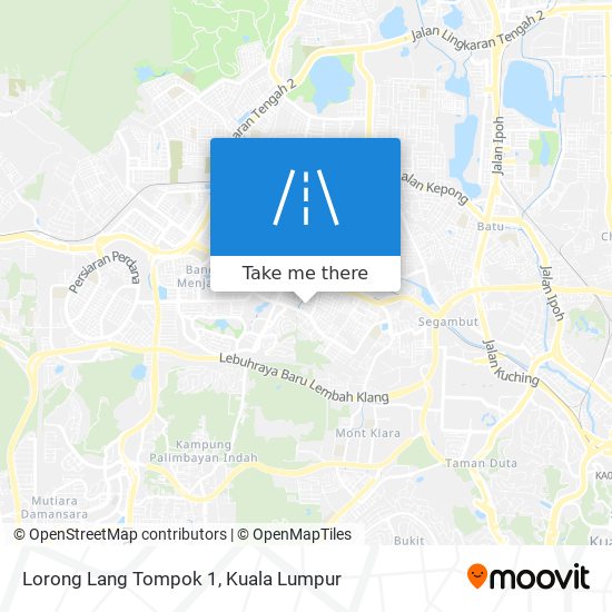 Lorong Lang Tompok 1 map