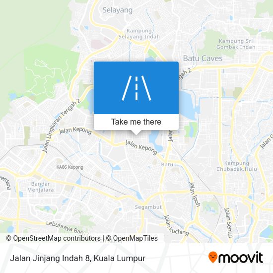 Jalan Jinjang Indah 8 map