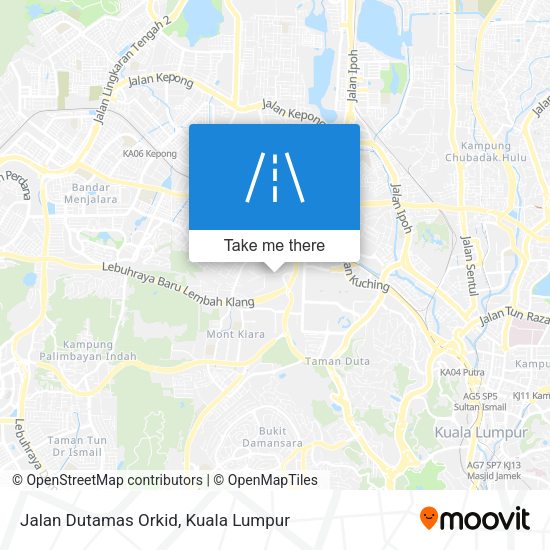 Jalan Dutamas Orkid map