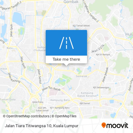 Jalan Tiara Titiwangsa 10 map