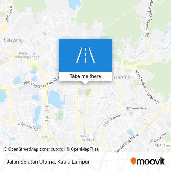 Peta Jalan Selatan Utama
