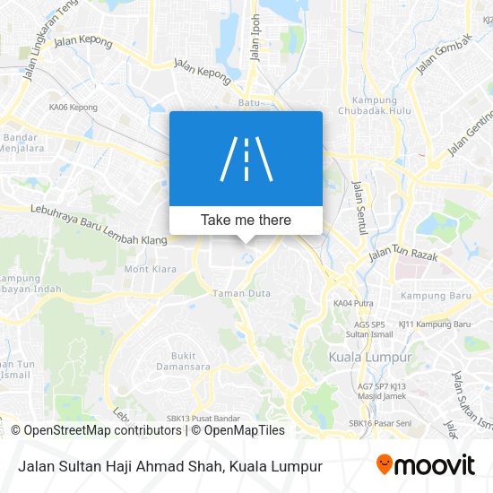 Jalan Sultan Haji Ahmad Shah map
