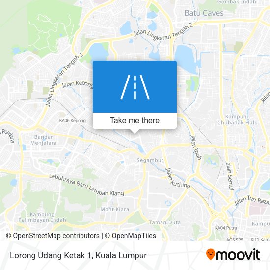 Peta Lorong Udang Ketak 1