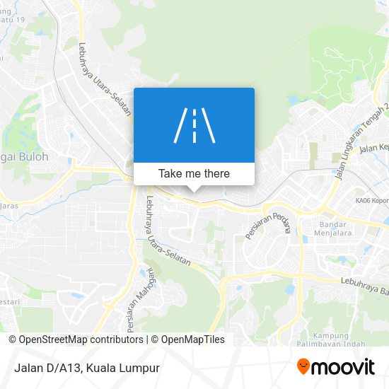 Jalan D/A13 map