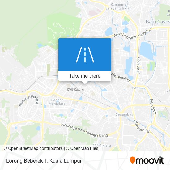 Lorong Beberek 1 map