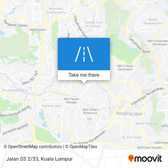 Jalan SS 2/53 map