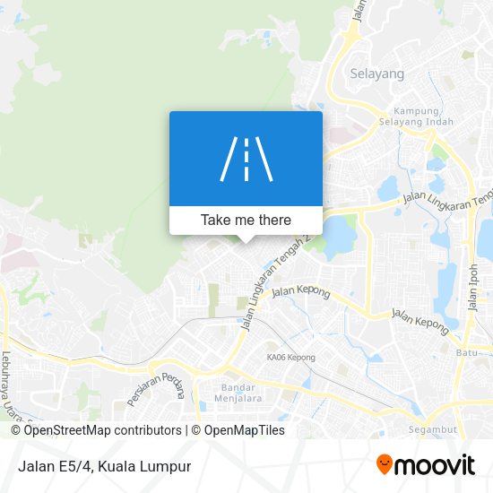 Jalan E5/4 map