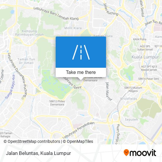 Jalan Beluntas map