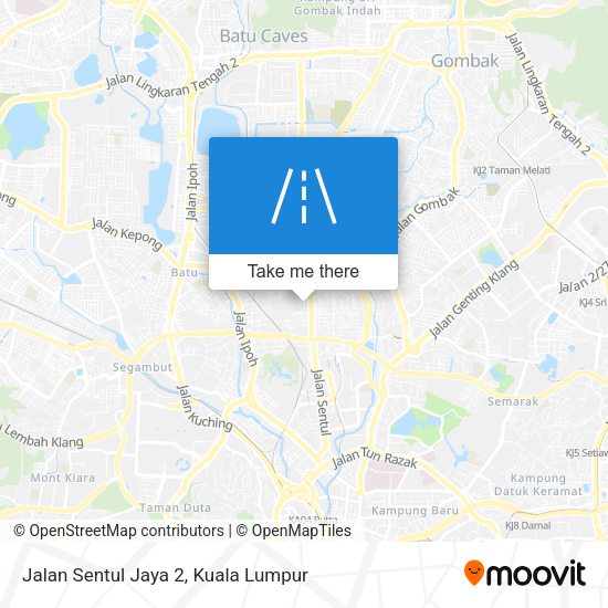 Jalan Sentul Jaya 2 map