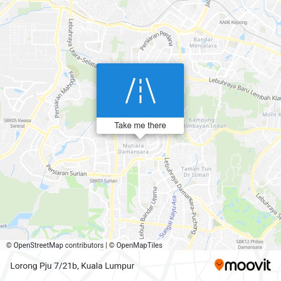 Peta Lorong Pju 7/21b