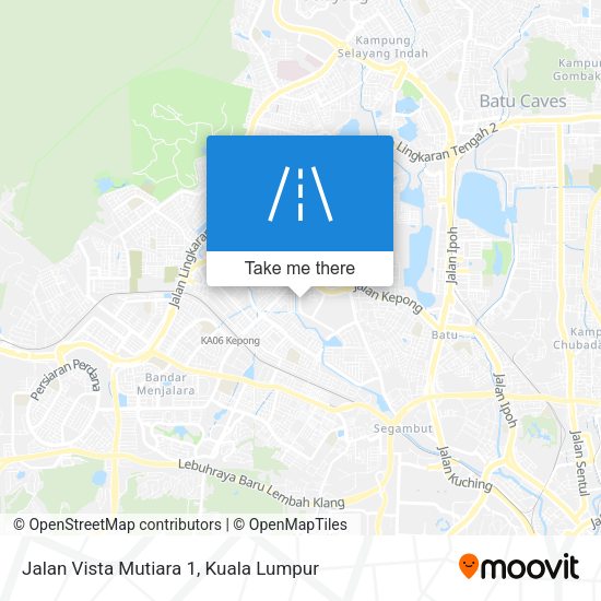 Peta Jalan Vista Mutiara 1