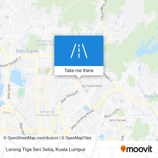 Peta Lorong Tiga Seri Setia