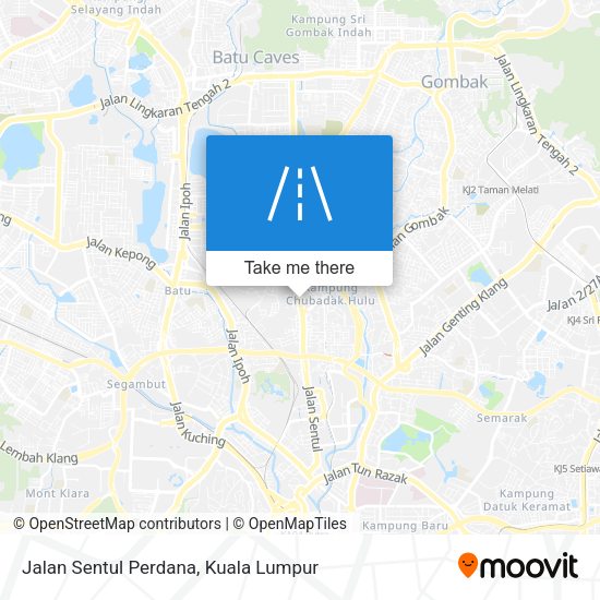 Jalan Sentul Perdana map