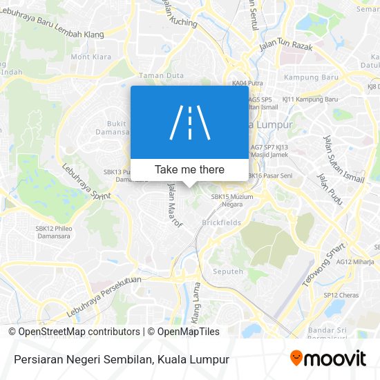 Peta Persiaran Negeri Sembilan