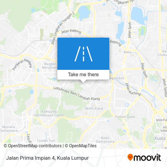 Jalan Prima Impian 4 map