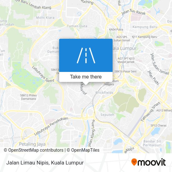 Jalan Limau Nipis map