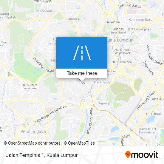 Jalan Tempinis 1 map