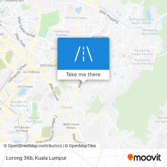 Lorong 36b map