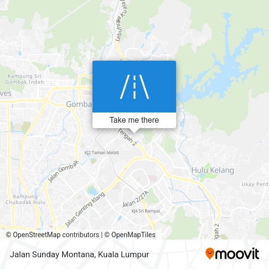 Jalan Sunday Montana map