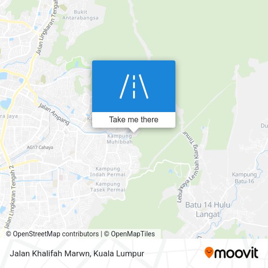 Jalan Khalifah Marwn map