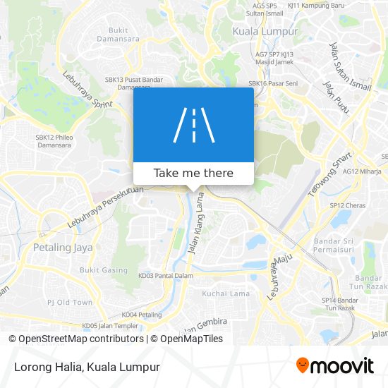 Lorong Halia map