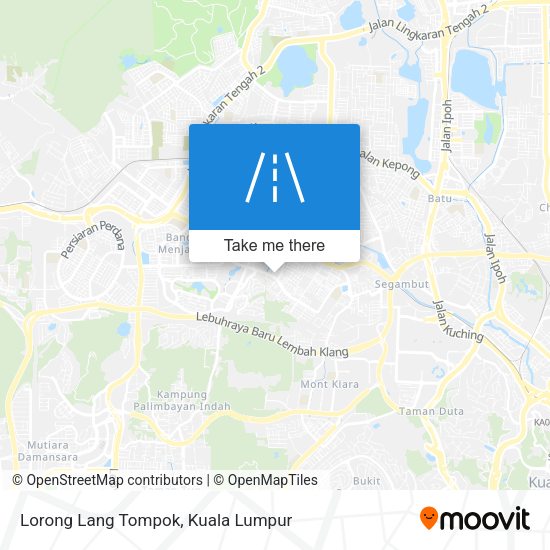 Peta Lorong Lang Tompok