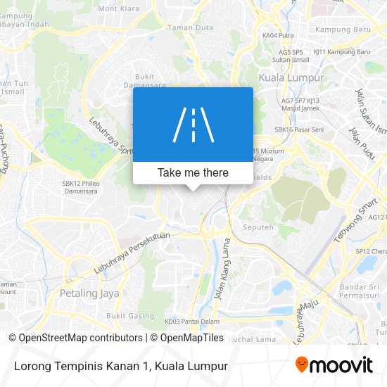 Lorong Tempinis Kanan 1 map
