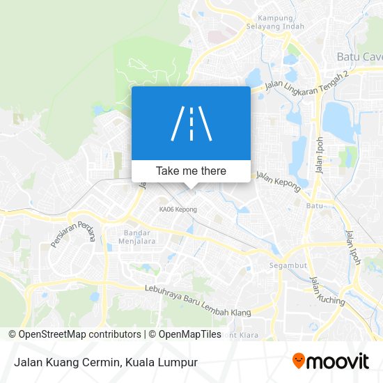 Jalan Kuang Cermin map