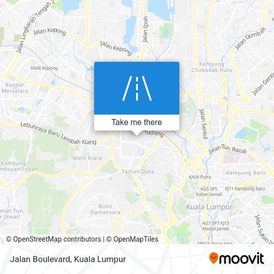 Peta Jalan Boulevard