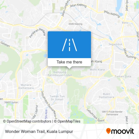 Wonder Woman Trail map