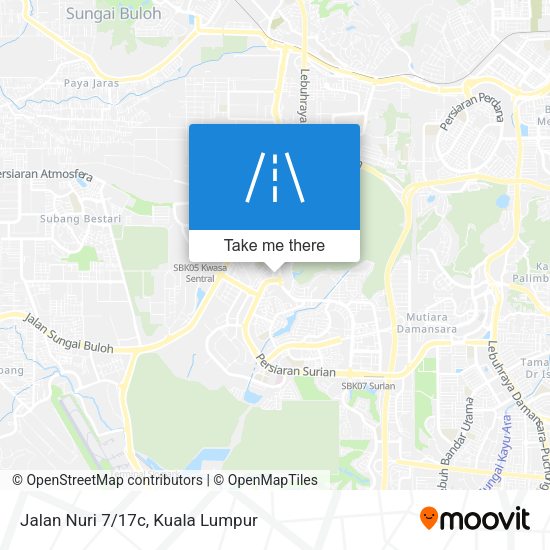 Jalan Nuri 7/17c map