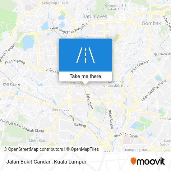 Peta Jalan Bukit Candan