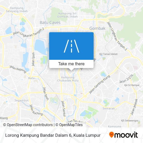 Peta Lorong Kampung Bandar Dalam 6